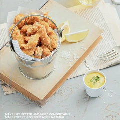 Mini French Fries Barrels Snack Bucket Chicken Wing Fries Fried Chicken Bucket Bar Restaurant Fried Food Container