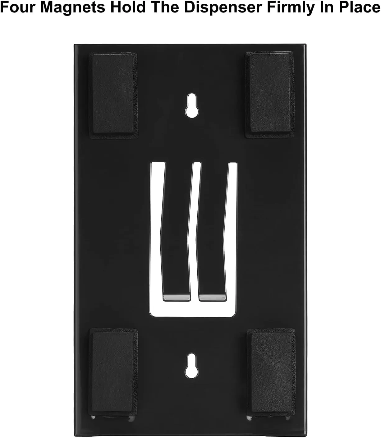Black Wall mounted Magnetic Glove/Tissue Dispenser Glove Box Holder