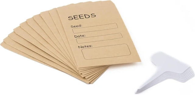 Seed Packet Container with Lid Garden 3 Compartments Seed Bin Metal Seed Bin Storage Organizer