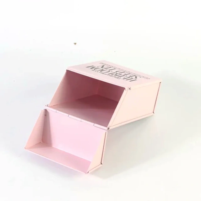 Portable Garden Seed Box Galvanized Iron Metal Seeds Organized Storage Container Flower Classified Storage