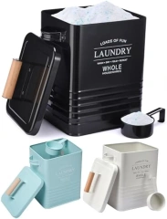 Housewares Laundry Powder Container with Scoop for Detergent Powder Laundry Detergent Container Laundry Soap Dispenser with Lid