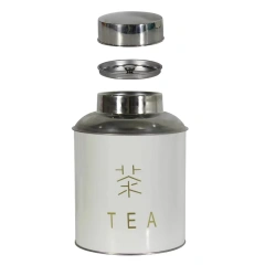 Factory Customize Metal Stainless Steel Luxury Tea Packing Double Lid Airtight Tea Canister with Cheaper Price