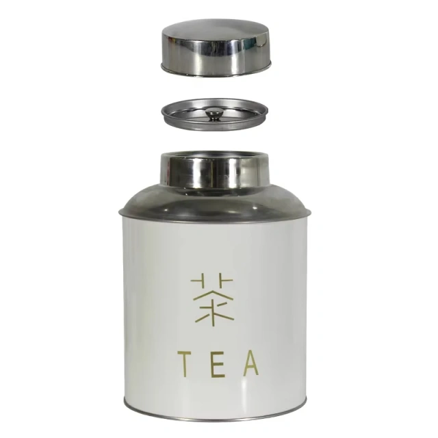 Factory Customize Metal Stainless Steel Luxury Tea Packing Double Lid Airtight Tea Canister with Cheaper Price