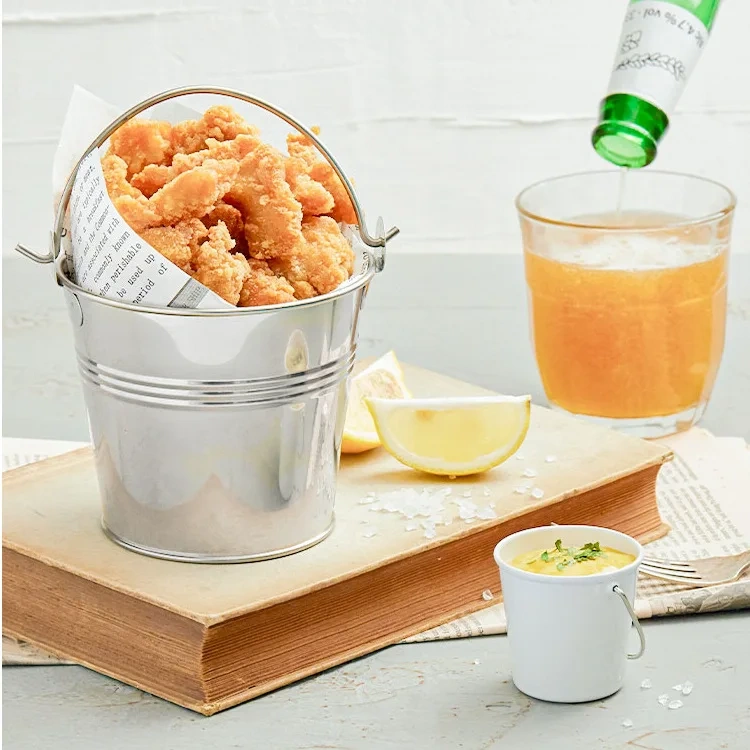 迷你薯条桶小吃桶鸡翅薯条炸鸡桶酒吧餐厅炸物食品容器
