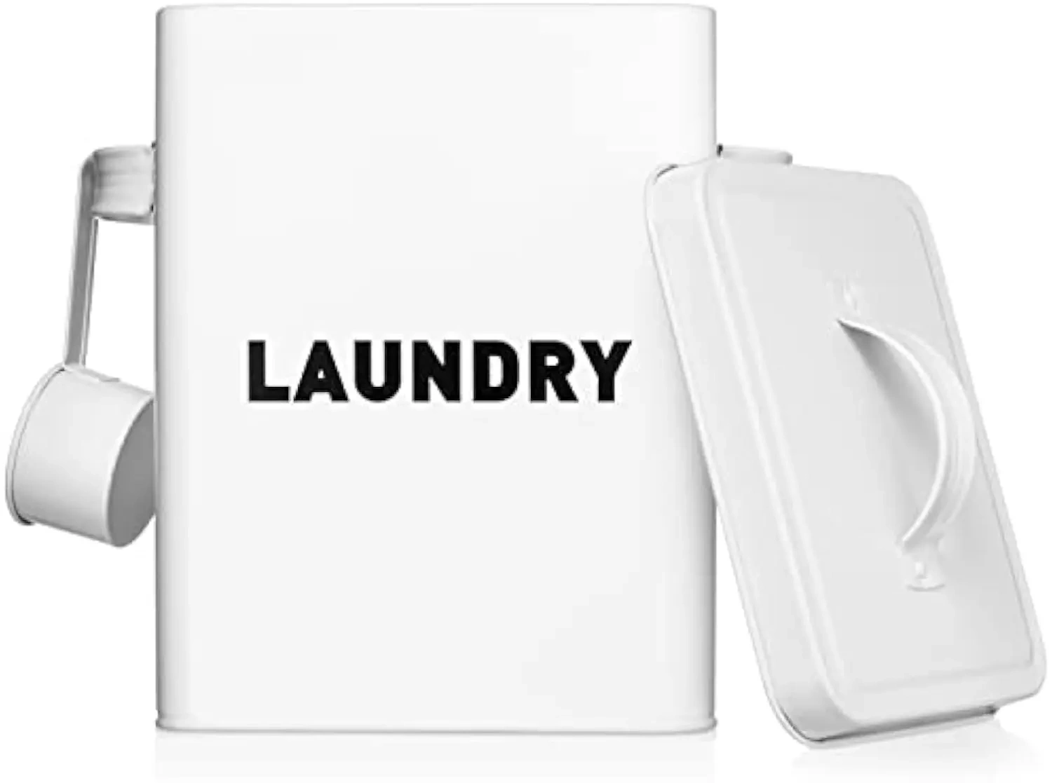 Laundry Detergent Powder Container Dispenser Holder Laundry Room Organization Storage Box White Laundry Box