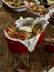 Baking Tray Stainless Steel Trays Stainless Steel Rectangular Tray French Fries Holder Fried Chicken Basket