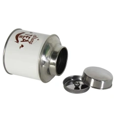 Factory Customize Metal Stainless Steel Luxury Tea Packing Double Lid Airtight Tea Canister with Cheaper Price