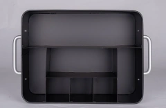 Kitchen Cabinet Organizer Galvanized Iron Silverware Drawer Iron Kitchen Utensil Holder and Cutlery Tray for Flatware Knives