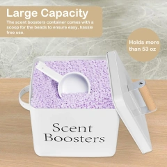 Metal Scent Booster Container for Scent Beads Laundry Room Scent Booster Dispenser With Scoop