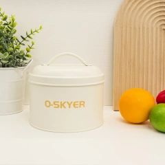 Factory Wholesale Office  Metal Storage Bucket Coffee Canister Kitchen Tissue Container with Lid