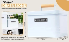 洗衣房整理和储存用干衣纸架 压花农舍金属干衣纸架