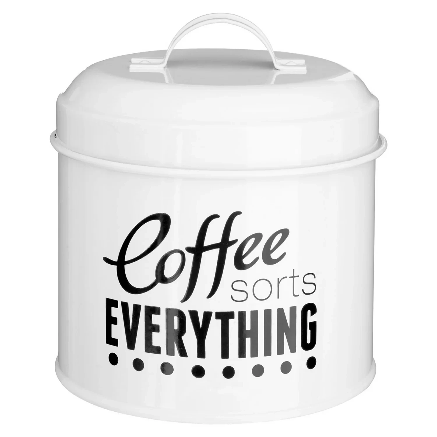 工厂定制厨房金属食品储存罐 4 件/套茶咖啡糖饼干金属食品罐带盖和手柄