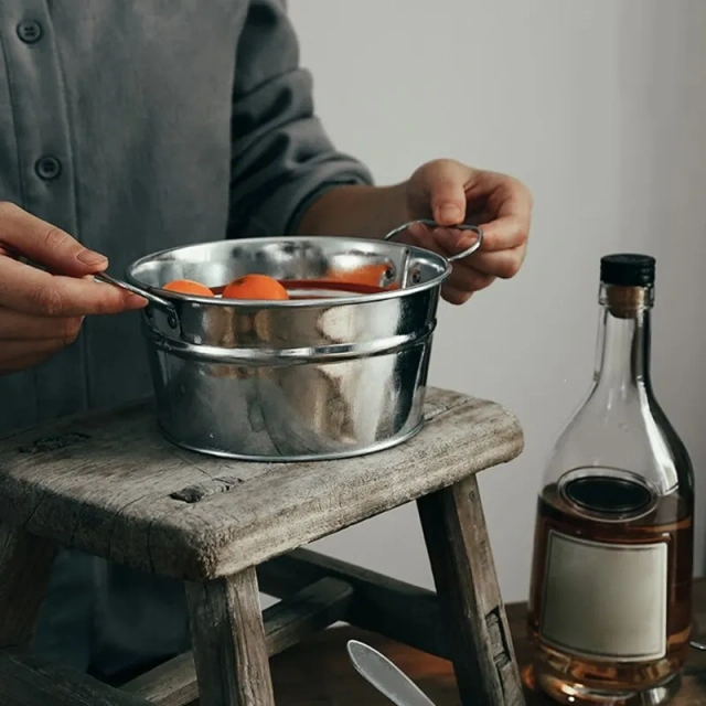 Fries Food Bucket Fries Rack Snack Basket Stainless Steel Food for Kitchen Restaurant Beer Snack Bucket Durable Kitchen Gift