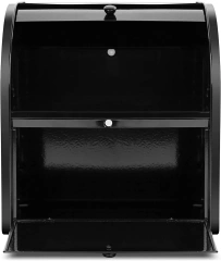 面包储物箱厨房容器带卷盖铁制台面容器双层金属面包盒