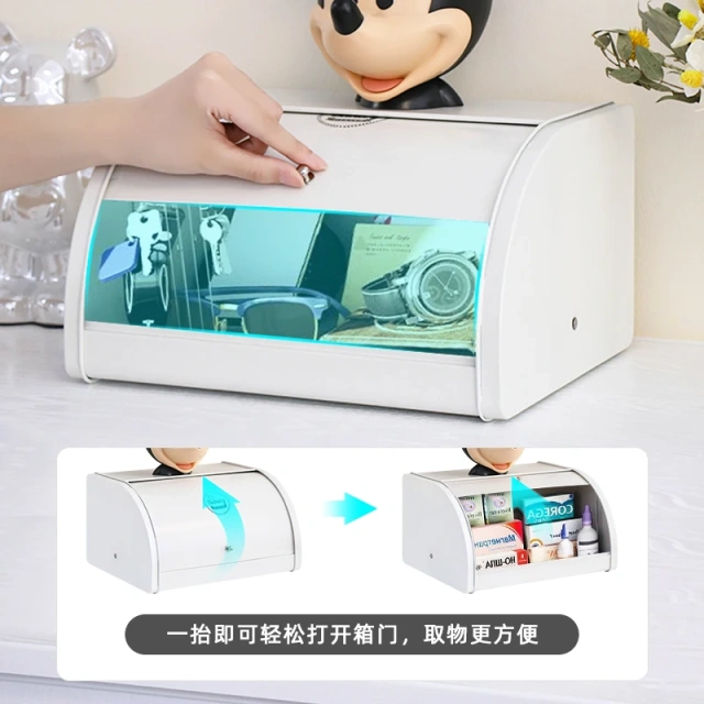 新款大号面包储存罐，带密封盖，定制白色农家面包盒，适用于厨房