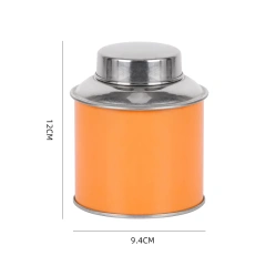 Tea Storage Container Wide-mouth Double-lid High-sealing Moisture-proof Tea Can Stainless Steel Tea Canister