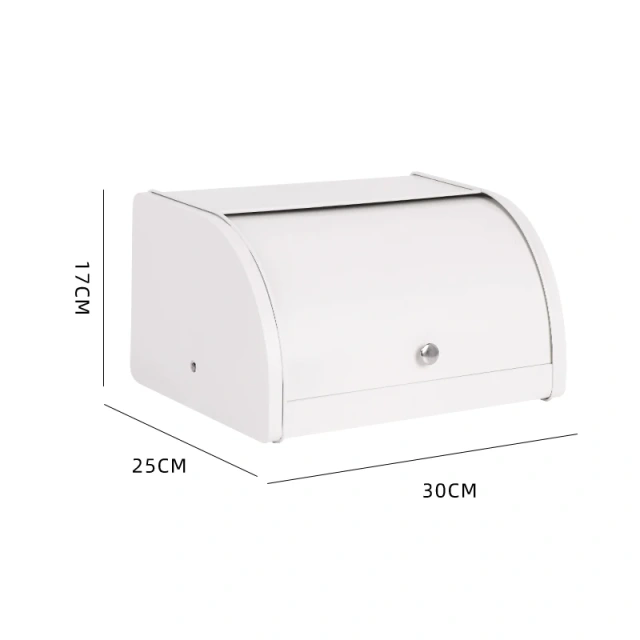 新款大号面包储存罐，带密封盖，定制白色农家面包盒，适用于厨房