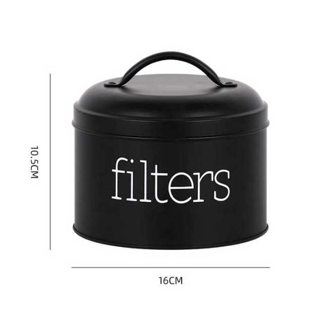 Wholesale Metal Sugar Tanks Storage Buckets Black Children Candy Storage Box with Lid