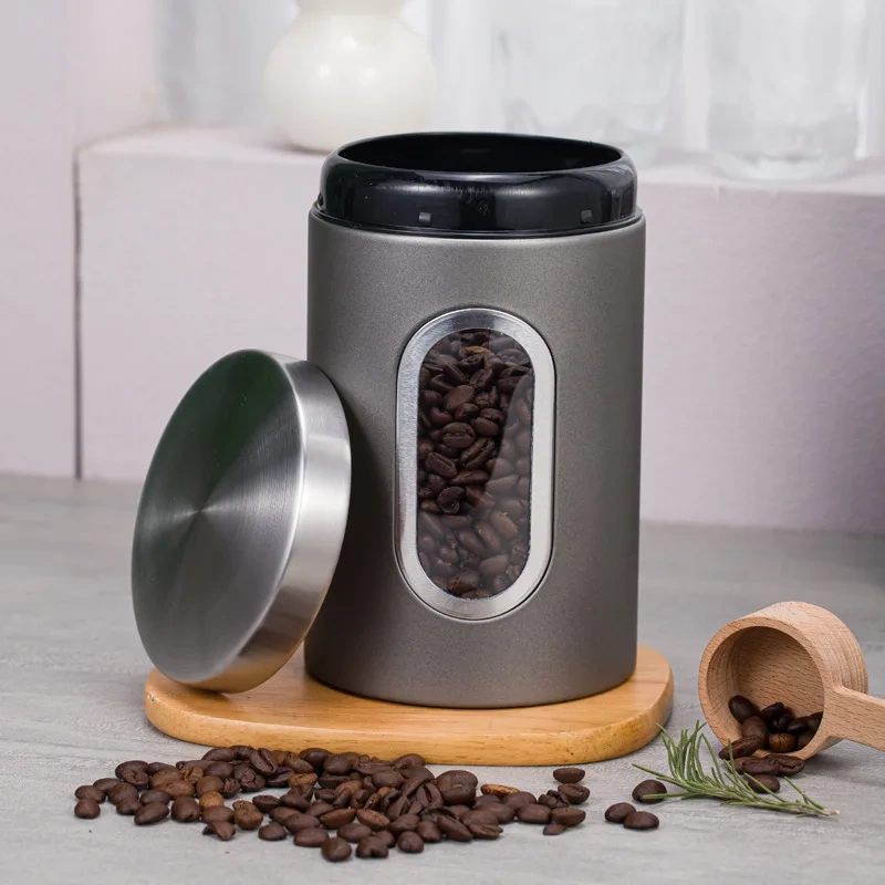 Modern Eco-Friendly Kitchen Storage Containers 3Pcs/set Tea Coffee Sugar Canisters Folding Nut Snacks Candy Sealed Tea Cans