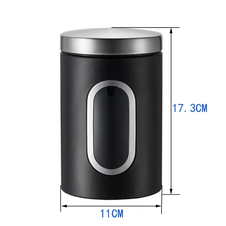 Modern Eco-Friendly Kitchen Storage Containers 3Pcs/set Tea Coffee Sugar Canisters Folding Nut Snacks Candy Sealed Tea Cans