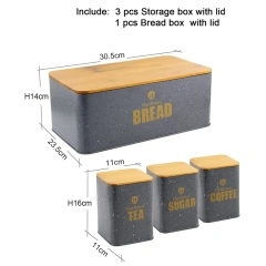 厨房台面面包盒不锈钢面包箱储物盒面包盒