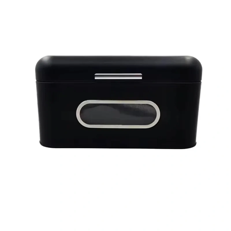Galvanized Iron Bread Box Kitchen Countertops Metal Storage Bread Box Cabinet Vintage Black Bread Box With Window