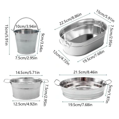 Fries Food Bucket Fries Rack Snack Basket Stainless Steel Food for Kitchen Restaurant Beer Snack Bucket Durable Kitchen Gift