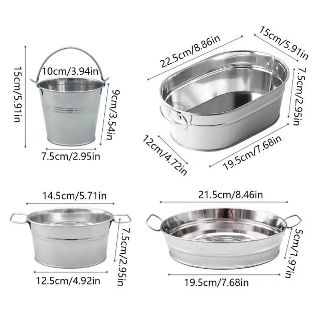 Fries Food Bucket Fries Rack Snack Basket Stainless Steel Food for Kitchen Restaurant Beer Snack Bucket Durable Kitchen Gift