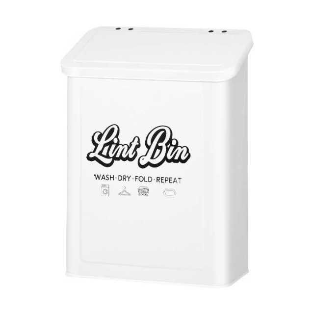Sample Fashion Home Storage Laundry Detergent Pods Buckets White Metal Magnetic Laundry Lint Bin