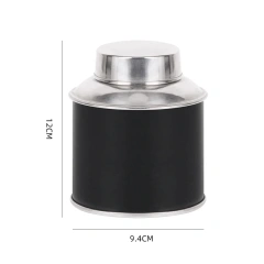Tea Storage Container Wide-mouth Double-lid High-sealing Moisture-proof Tea Can Stainless Steel Tea Canister