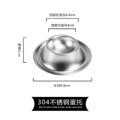 Egg Boiler Steamer for Breakfast Stainless Steel Brunch Soft Boiled Egg Container Stand Egg Cups Holder