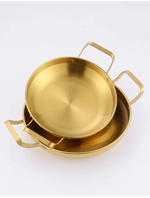 Service Plate Dinnerware Tray Plate & Bowl Silver Vintage Party Round Fish Dish for Food Stainless Steel Metal Plate with Handle