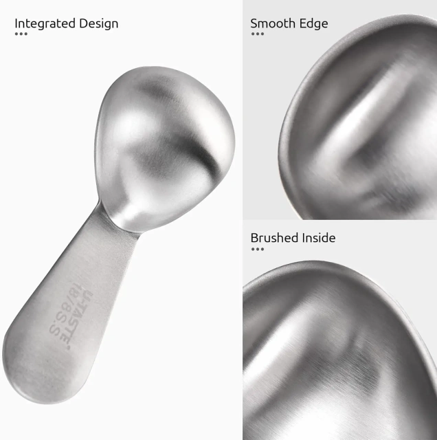 15ml Tablespoon Measuring Spoon Short Handled Measure Scooper for Ground Coffee, Bean 30ml Stainless Steel Coffee Scoop: