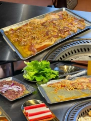 餐盘餐具托盘盘子和碗套装银色复古派对圆形鱼盘用于食物不锈钢适用于活动金属