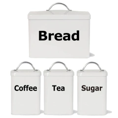 超大节省空间的垂直面包盒可容纳 2 条面包 - 奶油色超大面包盒面包架