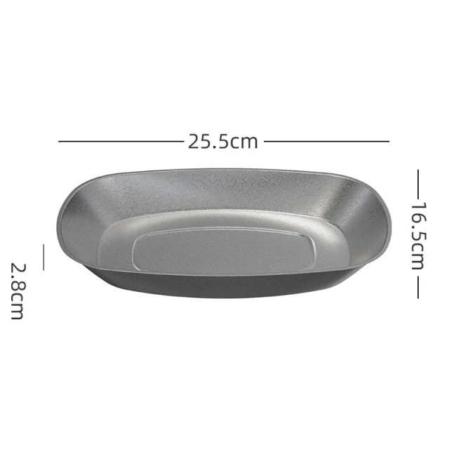 Service Plate Dinnerware Tray Plate & Bowl Set Silver Vintage Party Round Fish Dish for Food Stainless Steel for Events Metal