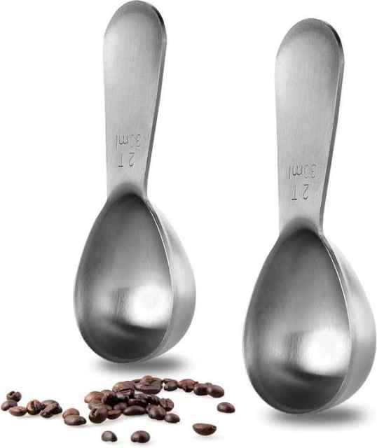15ml Tablespoon Measuring Spoon Short Handled Measure Scooper for Ground Coffee, Bean 30ml Stainless Steel Coffee Scoop: