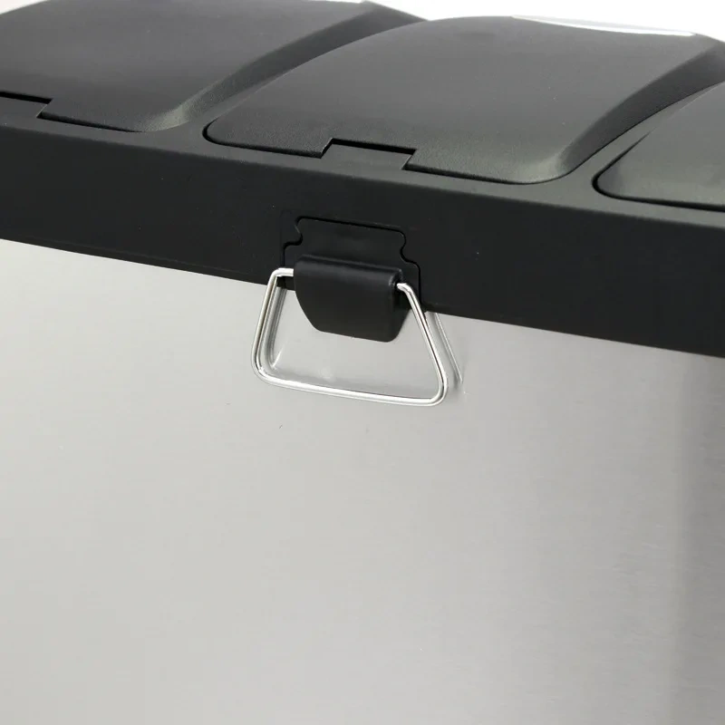 Classification Pedal Rubbish Stainless Steel Wastebasket Sorting Trash Bin Trash Can