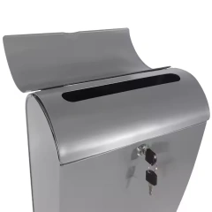 Outdoor Metal Key Large Capacity Mailbox Commercial Rural Home Decorative Office Business Parcel Box Wall Mount Mailbox