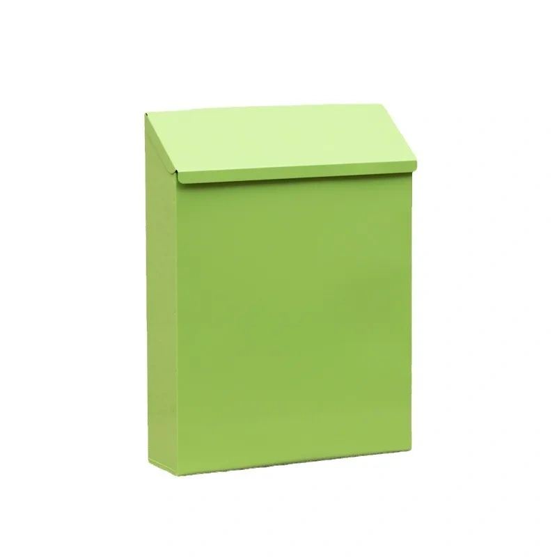 Outdoor Post Box Metal Wall Mounted Mailbox Collection Box with Top Slot