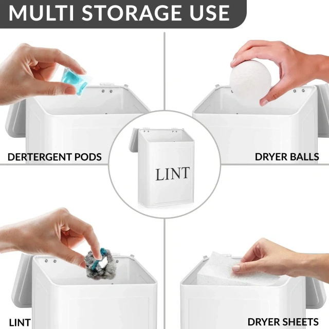 磁性绒毛桶绒毛架洗衣房储物装饰带烘干机绒毛刷