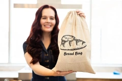 White Airtight Kitchen Dry Food Storage Bread Bin Galvanized Iron Bread Box Vintage Metal Bread Box with Bamboo Lid