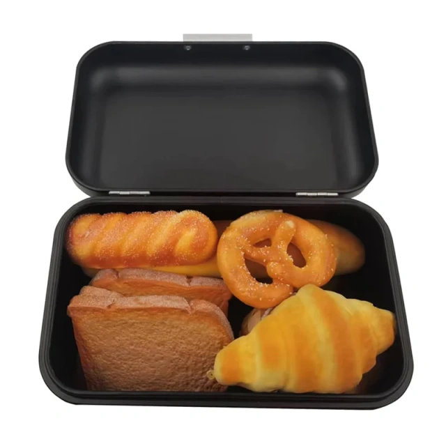 Galvanized Iron Bread Box Kitchen Countertops Metal Storage Bread Box Cabinet Vintage Black Bread Box