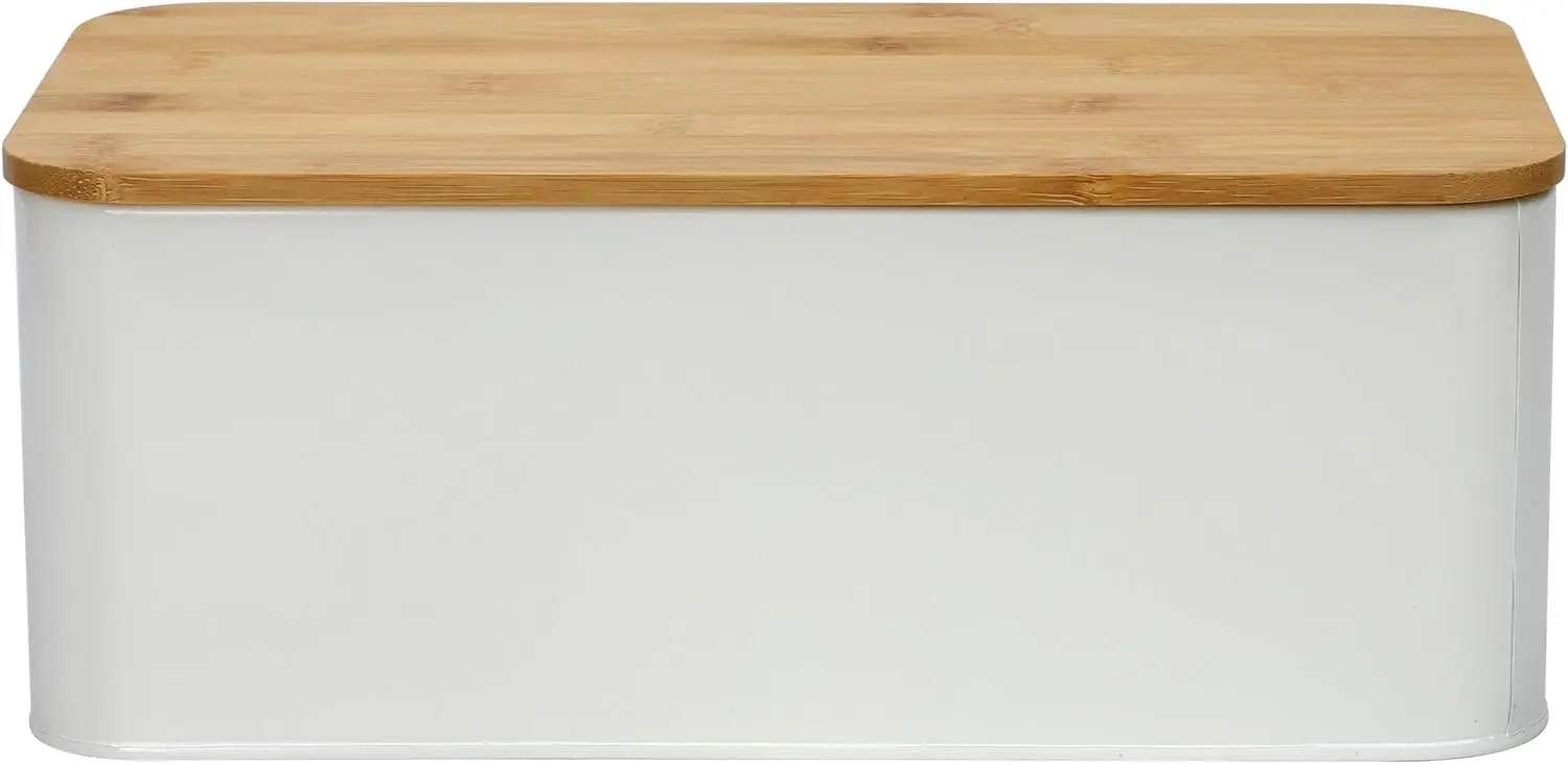 Kitchen Counter Top Bread Bin, Bread Holder, Bread Box with Cutting Board Lid