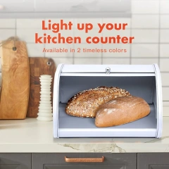 厨房台面翻转面包储存容器面包盒角落面包箱