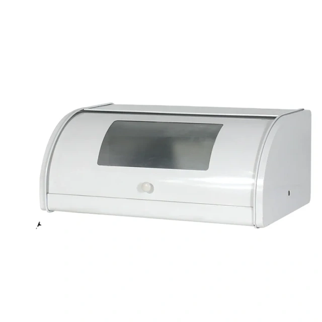 Western Cowboy Classic Bread Metal Storage Container Hotel New Style Bread Box with PVC Window