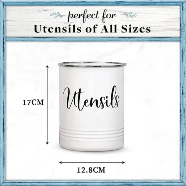 6.7" Utensil Holder Cooking Utensil Countertop Utensil Storage Organizer Caddy