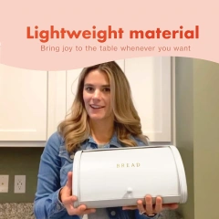 厨房台面翻转面包储存容器面包盒角落面包箱