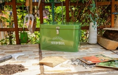 Green Seed Packet Storage Box Organizer Robust Package Container for Seeds and Bulbs