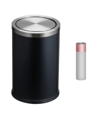 Customized 9L Modern Stainless Steel Trash Can with Flip Lid for Home/Office